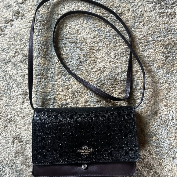 Coach Small Purse with Body Strap - Picture 1 of 4